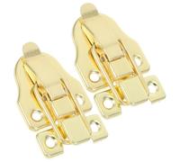 IMUSINICE Brass Duckbill Toggle Hasp Latch Spring Loaded Hardware 2Pcs for Wooden Box Jewelry Case Suitable for Home and Office Packaging