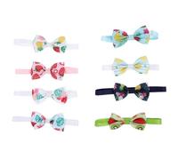 IMUSINICE Cat Bow Tie Collar for Cozy to Wear Woven Tape Material at 8pcs Adjustable with Chic Fresh Fruits Pattern Kitten and Pet Cats Weddings and Photos