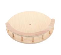 IMUSINICE Cat Climbing Shelf Cat Tree Look out Platform Wooden round 30cm Khaki Detachable Pre-drilled Mounts and Kittens