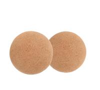 IMUSINICE Cork Massage Peanut Massage 2pcs for Deep Tissue Compression and Muscle Release Beige Made from Natural Cork for Yoga on Hips and Fingers