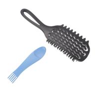 IMUSINICE Curly Hair Styling Comb for Curl Shaping and Volume, Black Curved Hair Comb with Wave Texture Design, Lightweight Pp Material, Versatile Style Companion for Professional