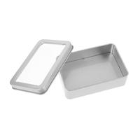 IMUSINICE Dice Boxes Metal Square Shape with Foam Liner Portable and Easy to Clean Iron Case for Game and Fragile Crafts Storage 4.21x2.76x1.18in