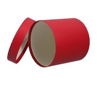 IMUSINICE Elegant Red round Flower Packing Bucket Made of Sturdy Paperboard, Well-presented and Protects Present, for Floral Arrangements and Bouquet Wrapping