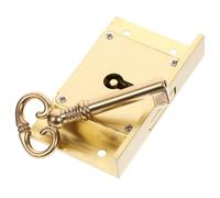 IMUSINICE File Cabinet Lock Retro Brass Secure Drawer Lock for Organizing Office Desks and Gym Cabinets Sturdy Construction 2.5 X 1.5 X 0.5 Inch