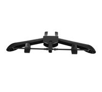 IMUSINICE Folding Garment Steamer Rack with 16mm Inner Diameter Hole, Black Clothes Hanger Accessory for Handheld Ironing Machine, Reusable Home Drying and Steam Ironing Bracket