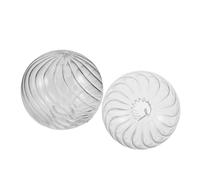 IMUSINICE Glass Globe Lamp Shade 4 Inch Round Bubble Glass 2pcs with Rotating Bubble Effect Replacement Light Globe for Ceiling Lighting Fixtures, for Modern Interiors and Relaxing