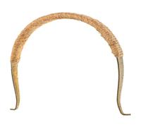 IMUSINICE Golden Teapot Handle Replacement Made of Sturdy Beech and Copper Alloy with Wear Resistance and Smooth Surface, Suitable for Vintage Kettle and Tea Pot Grip, for Kitchen and Dining