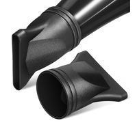 IMUSINICE Hair Dryer Nozzle Attachment Set 2pcs Black Plastic Blow Dryer Concentrator and Diffuser for Professional Hairdressing and Curly Hair
