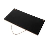 IMUSINICE Hanging Chalkboard Sign Single-Sided Small Rectangular Wood Chalk Board Sign with Wear Resistance for Place Requiring Notifications and Welcoming Messages