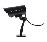 IMUSINICE High Simulation Fake Cctv Camera Requires 2 X Aaa Batteries with Flashing LED Red Light and Waterproof Abs Housing Includes Mount Bracket and Screws for Outdoor and House Use
