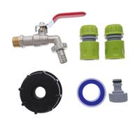 IMUSINICE IBC Tank Tap Adapter and Sturdy Material 1/2 Inch Brass Ton Fitting with Easy Control Suitable for Industrial Water Storage and Garden Hose Connections