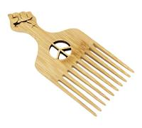 IMUSINICE Lightweight Plastic Hair Comb for Afro Hair and Beard Styling Do Not Damage The Scalp Suitable for Office and Car Use Black Flat Comb