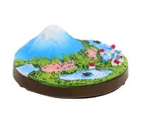 IMUSINICE Mini Resin Mount Fuji Model Miniature Mount Fuji Unique Ornament Realistic Handpainted Design Compact and Cute Bonsai Displays Home Decor for Bedroom and Living Room