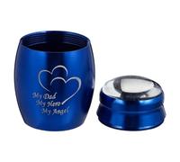 IMUSINICE Mini Stainless Steel Cremation Urn for Ashes with Smooth Surface, Bone Ashes Container Suitable for Memorial Keepsake