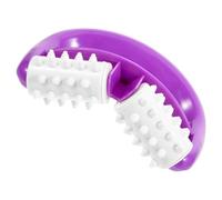 IMUSINICE Muscle Roller Massager for Arms and Legs, V-Shaped 2-Wheel Handheld Body Massager Roller, Small Plastic Massage Tool for Muscle Relief and Cellulite Reduction, Purple