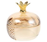 IMUSINICE Pomegranate Shaped Glass Nail Brush Cleaner Cup with Lid Multifunctional Acrylic Nail Tool Holder for Protecting Accessories Stylish and Unique Design and Polish Organizing
