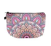 IMUSINICE Portable Toiletry Storage Bag Makeup Pouch with 3D Mandala Flower Print, Polyester Material, Easy to Carry Cosmetic Bag for Mother's Day and Birthdays