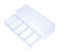 IMUSINICE Ps Poker Chip Storage Box with Five Grid Design Easy to Open and Store 100 Game Chips for Organizing at Home