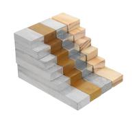 IMUSINICE Rectangular Density Blocks Kit Multi-material Physics Teaching Instrument 24pcs for Schools with Aluminum, Copper, Iron, and Wood, for University Labs and Student Education