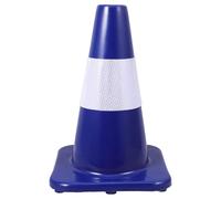 IMUSINICE Red Blue Pvc Traffic Cones Portable Reflective Street Cones with Resilience for Parking Lots and Construction Zones