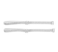 IMUSINICE Replaceable Shoelace Bands for High Heels with Elastic Heel Strap Easy to Put and Take off Preventing Shoes from Falling for DIY Shoes 2pcs White