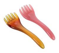 IMUSINICE Scalp Massager Comb Overall Wellbeing Resin Fiveclaw 2pcs Lightweight Manual Head Whisk Massager with Userfriendly Compact Design for Travel and Office Use