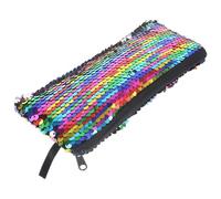 IMUSINICE Sequin Cosmetic Bag Small Makeup Pouch for Purse Organization with Shiny Finish, Compact Lipstick Bag and Earphone Data Cable Storage for Women and Teens