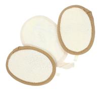 IMUSINICE Shower Loofah Sponge Creates Rich Foam 3 Pcs Body Wash Scrubber with Soft Loofah and Polyester-Cotton Material and Prevents Nails from Scratching Skin, for Daily Bathing Use