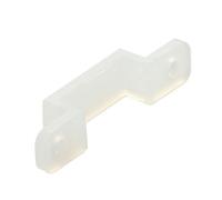 IMUSINICE Silicone LED Strip Fixing Clips Easy to Install 50 Pcs White Bar Light Mounting Brackets for 10mm Waterproof LED Strip Light for Under-Cabinet Lighting