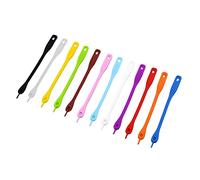 IMUSINICE Silicone Wine Markers Easy to Apply and Remove Drink Tags with Perforation Design 12pcs Stick Well Glass Identifiers Random Color for Company Activities and Western Restaurants
