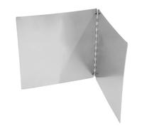 IMUSINICE Stainless Steel Foldable Oil Splatter Guard 30cm Height and 40cm Depth, Double Panel Stove Backsplash for Kitchen Cooking, Anti-Grease Splash Screen for Frying Pans