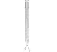 IMUSINICE Stainless Steel Nail Art Jewelry Grabber Tool with 4 Claws, Finely Polished Silver Bead Grabber for Nail Art, Compact and Portable Design for Picking up Small Accessories