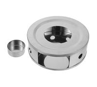IMUSINICE Stainless Steel Tea Warmer and Candle Holder with Simple Design, Teapot Heater for Brewing Tea and Heating Food, for Dessert Shop and Hotel Use