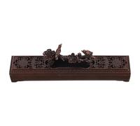 IMUSINICE Vintage Copper Alloy Table Incense Burner for Sticks and Cones with Unique Retro Design, Coffee Colour Desktop Decor to Purify The Air and Enhance Home Ambience