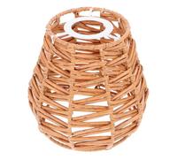 IMUSINICE Vintage Japanese Style Rattan Lampshade Pendant Light with Soft Lighting and Versatile Use, for Dining Rooms and Kitchen Island Decor, Plastic and Iron Frame Ceiling Light Shade