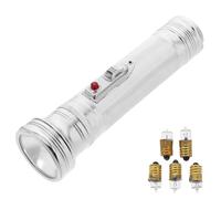 IMUSINICE Vintage Old-fashioned Flashlight Handheld Torch with Metal Shell and Classic Retro Design, Versatile Usage for Camping and Outdoor Activities, Silver Iron Body Assorted style