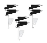 IMUSINICE Wall Mounted Hair Dryer Holder Racks Space Saving Organizer with Stainless Steel and Sponge Storage Shelf 3pcs, for Hair Dryer for Bridal Shops and Barber Shops