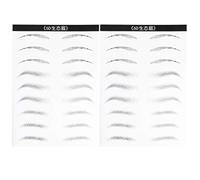 IMUSINICE Waterproof Eyebrow Stickers to Create Unique Eyebrow Shape 2 Sheets 18 Pairs for Women with Hair-like Simulation Fiber and Film Material for Those