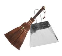 IMUSINICE Whisk to Set for Mini and Pet Cleaning Dustpan Broom with Lightweight Convenient Stainless Steel Material Design , Easy Grip Short Handle Suitable for Cat Sand and Litter