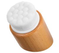 IMUSINICE Wooden Face Cleansing Brush for Women, Gentle on The Skin Exfoliating Scrubber Removes Excess Oil, for Home Use, Manual Facial Scrub Brush with Soft Fiber Bristles