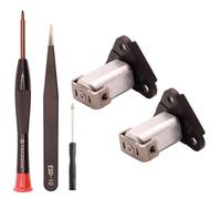 iMusk 2 pcs Reinforced Pivot Hinges for DJI Mini 5/4 Pro/Mini 3 Pro Front Arm Axis Shaft with T5/T4 Screwdrivers and Tweezer Repair Tools