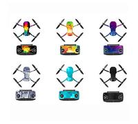 iMusk 6 Pack PVC Waterproof Carbon Fiber Multi-Color Sticker Skin Decal Sets for DJI Mavic Mini and Controller Decoration