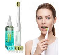 iMusthav Electric Toothbrush for Home Use - Battery Operated with Built-in Mouthwash Pump, Sonic Cleaning, Gentle Bristles & Smart Timer for Fresh Breath & Daily Oral Hygiene