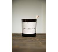 Imvelo Candle Co Essential Oil Candle - Rose Geranium in Amber Imvelo Candle Co Amber