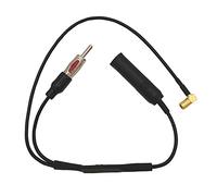 Imwell DAB Car Aerial Car Radio Antenna Splitter Din + SMB Connector FM/AM DAB Aerial Cable 12v+ Active Auto Radio Cable Compatible With Alpine JVC Pioneer Pure Highway Sony Radio Stereo