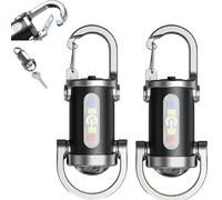 Imwing Keyblazer, Portable Rechargeable Bright Keychain Flashlight, 1200lm, 7 Light Mode, Waterproof, Compact Size, for Camping, Searching, Walking and Hiking (2 pcs)