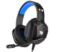 IMYB A36 Gaming Headset with Microphone for Pc, Xbox One Series X/s, Ps4, Ps5, Stereo Wired Noise Cancelling Over-Ear Headphones with Mic for Computer, Laptop, Mac, Gamer (Blue)
