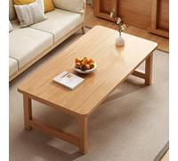 IMYOGI Exquisite Foldable Dining Table Space-Saving Coffee Table for Living Room Easy Storage Ideal for Bedrooms & Living Areas Natural Finish (80x40x35cm/31x16x14)