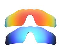 IMYTPFT Compatible/Replacement for Lenses oakleys Radar EV Pitch Red/Blue