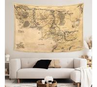 IMZEUSYEP Middle Retro Earth Map Tapestry Wall Hanging Decorative Wall Tapestries Wall Art Decoration Tapestries Home Decor For Dormitory Living Room 80x60 Inch
